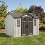 【Storage Shed】10 x 8 Ft. Storage Shed, Gray