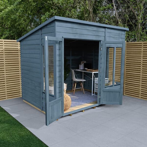 8x6 Forest Oakley Double Door Pent Summer House