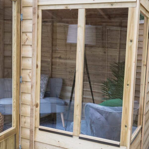 8x6 Forest Oakley Double Door Pent Summer House