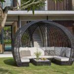 Outdoor Lying Bed Rattan Creative