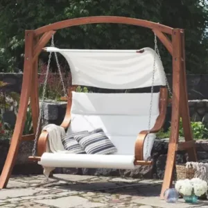 3 Person Solid Wood Porch Swing