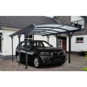 19-Ft. x 10-Ft. Arch-Roof Carport with Polycarbonate Roof Panels
