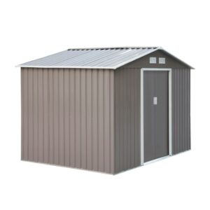 Outdoor garden storage shed Metal tool storage double doors