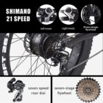 26" Fat Tire Electric Bike 48V 1000W Motor Snow Electric Bicycle