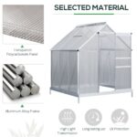 aluminum greenhouse polycarbonate walk-in garden greenhouse vents