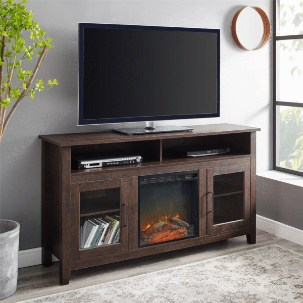 HOTSALES KOHN TV STAND FOR TVS UP TO 65 WITH FIREPLACE INCLUDED