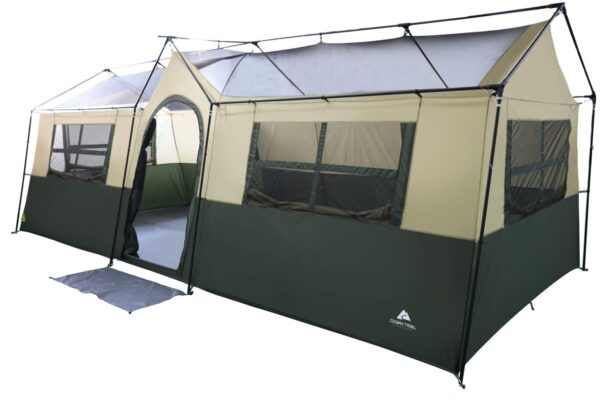 Spacious & Comfortable 12 Person Cabin Tent with 2 Closets