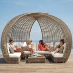 Outdoor Lying Bed Rattan Creative