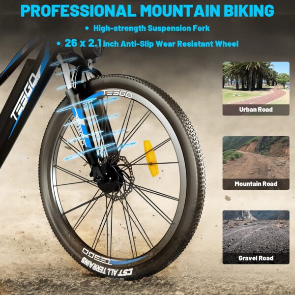 Electric Bike for Adults Climber - 48V 12Ah Battery 26" Ebike