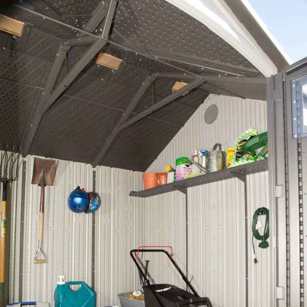 【Storage Shed】10 x 8 Ft. Storage Shed, Gray
