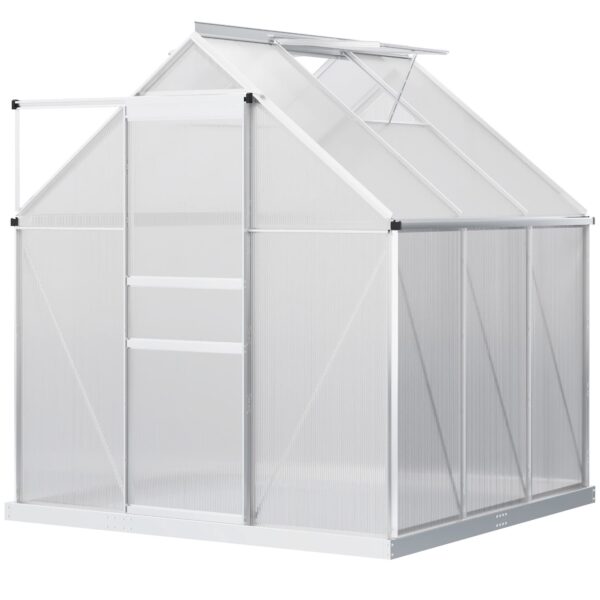 aluminum greenhouse polycarbonate walk-in garden greenhouse vents