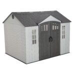 【Storage Shed】10 x 8 Ft. Storage Shed, Gray