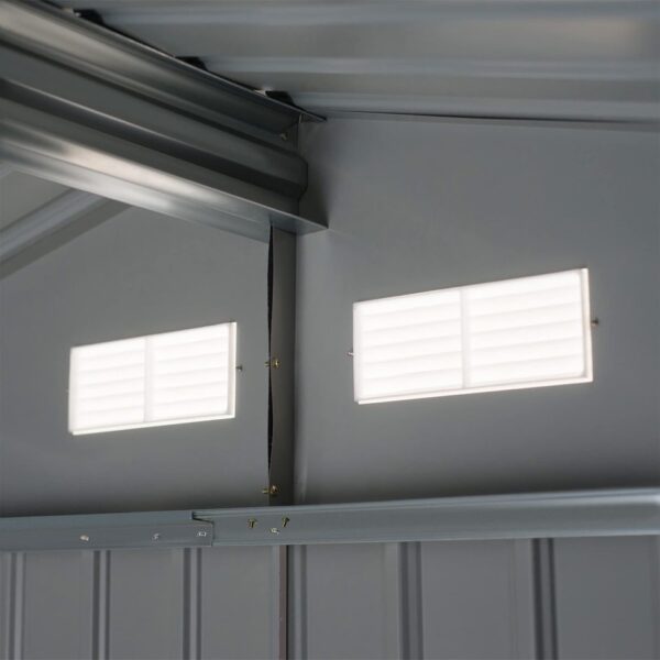 Outdoor garden storage shed Metal tool storage double doors