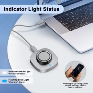 Charger Compatible with Aura-Ring 4 Size 7, Fast Charging Dock with USB-C Cable for Aura-Ring Accessories