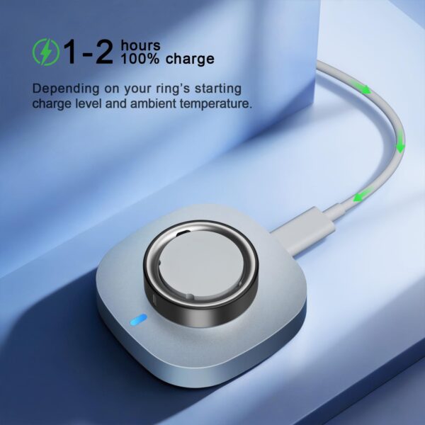 Charger Compatible with Aura-Ring 4 Size 7, Fast Charging Dock with USB-C Cable for Aura-Ring Accessories