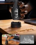 Trucker Bluetooth Headset with Charging Base, Wireless Hands-Free Headset with Noise Canceling Mic & Mute Button, 56Hrs Working Time PC Headsets for Cell Phones, Computer, Truck Driver