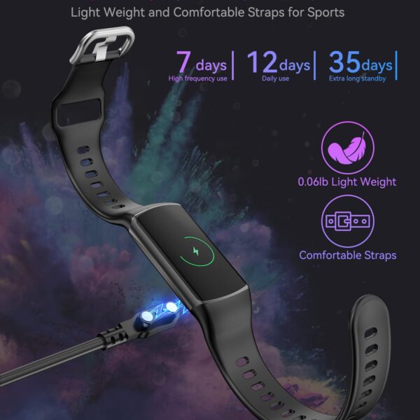 Smart Watch Fitness Tracker with 24/7 Heart Rate, Blood Oxygen Blood Pressure Monitor Sleep Tracker 120 Sports Modes Activity Trackers Step Calorie Counter IP68 Waterproof for Andriod iPhone Women Men