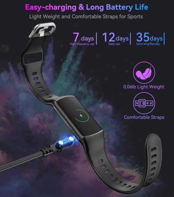 Smart Watch Fitness Tracker with 24/7 Heart Rate, Blood Oxygen Blood Pressure Monitor Sleep Tracker 120 Sports Modes Activity Trackers Step Calorie Counter IP68 Waterproof for Andriod iPhone Women Men