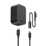 65W Charger for Microsoft Surface Pro 11, 10, 9, 8, 7+, 7, X, 6, 5, 4, 3, 2-in-1 Power Adapter for Windows Surface Laptop 7/6/5/4/3/2/1, Go Tablet, Book 3/2/1, 6.6ft USB-C Cable, Original Quality