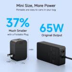 65W Charger for Microsoft Surface Pro 11, 10, 9, 8, 7+, 7, X, 6, 5, 4, 3, 2-in-1 Power Adapter for Windows Surface Laptop 7/6/5/4/3/2/1, Go Tablet, Book 3/2/1, 6.6ft USB-C Cable, Original Quality