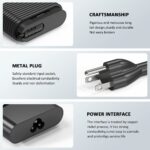 130W USB C Laptop Charger Compatible with Dell Precision 5530 5550 5560 5570 5750 5760 5770,Latitude 5401 5411 5501 5511 5520,XPS 15 17 9575 9500 9700 DA130PM170 HA130PM170 0K00F5 Computer Power Cord