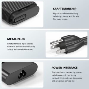 130W USB C Laptop Charger Compatible with Dell Precision 5530 5550 5560 5570 5750 5760 5770,Latitude 5401 5411 5501 5511 5520,XPS 15 17 9575 9500 9700 DA130PM170 HA130PM170 0K00F5 Computer Power Cord